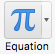 The MS Offic Equation Button